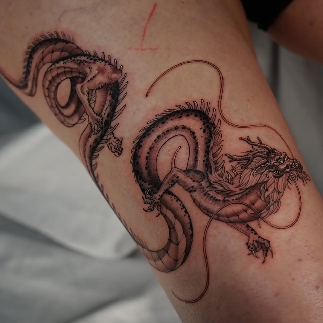 Tattoo by @vii_tattoo — japanese_irezumi, black_and_grey