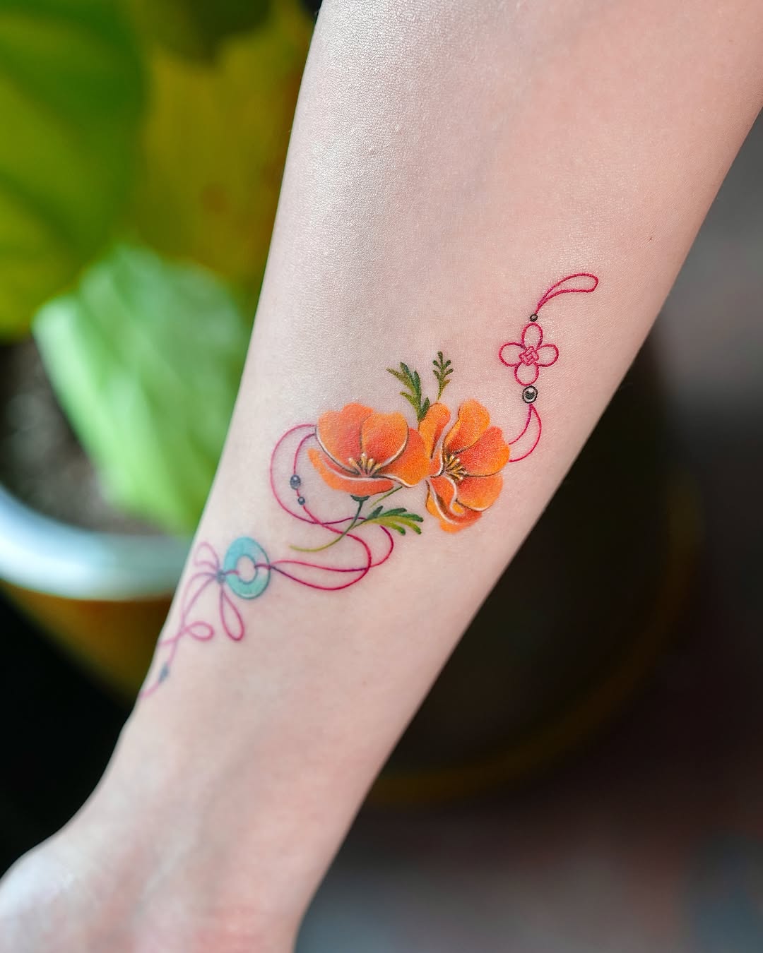 Tattoo by @live_tattooer — fine_line, watercolor