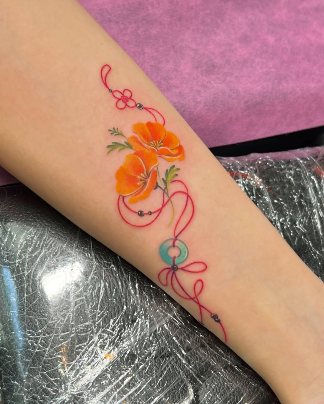 Tattoo by @live_tattooer — fine_line, watercolor