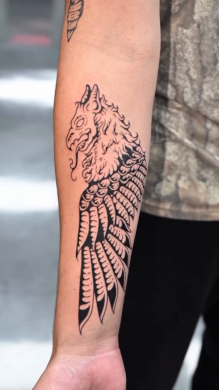 Tattoo by @zolatattoos — blackwork, geometric