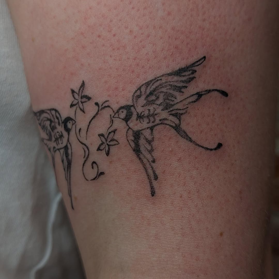 Tattoo by @rayns.ink — fine_line, black_and_grey