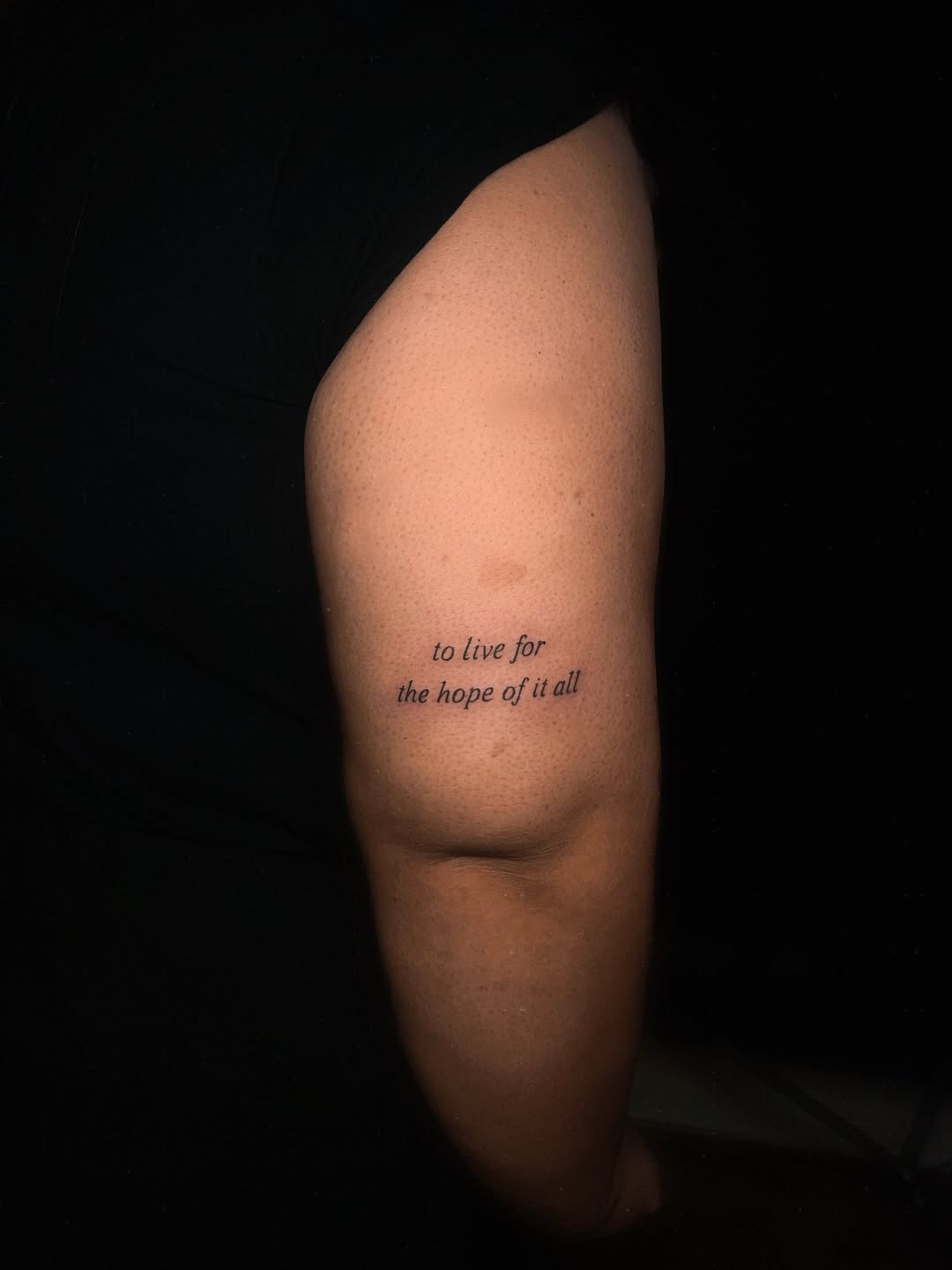 Tattoo by @inky.jnnh — lettering_script, fine_line
