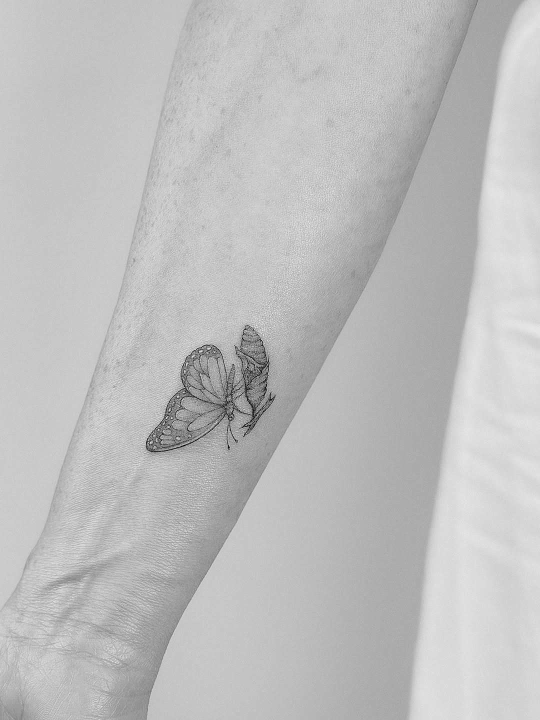 Tattoo by @tattoo_hazzard — fine_line, black_and_grey