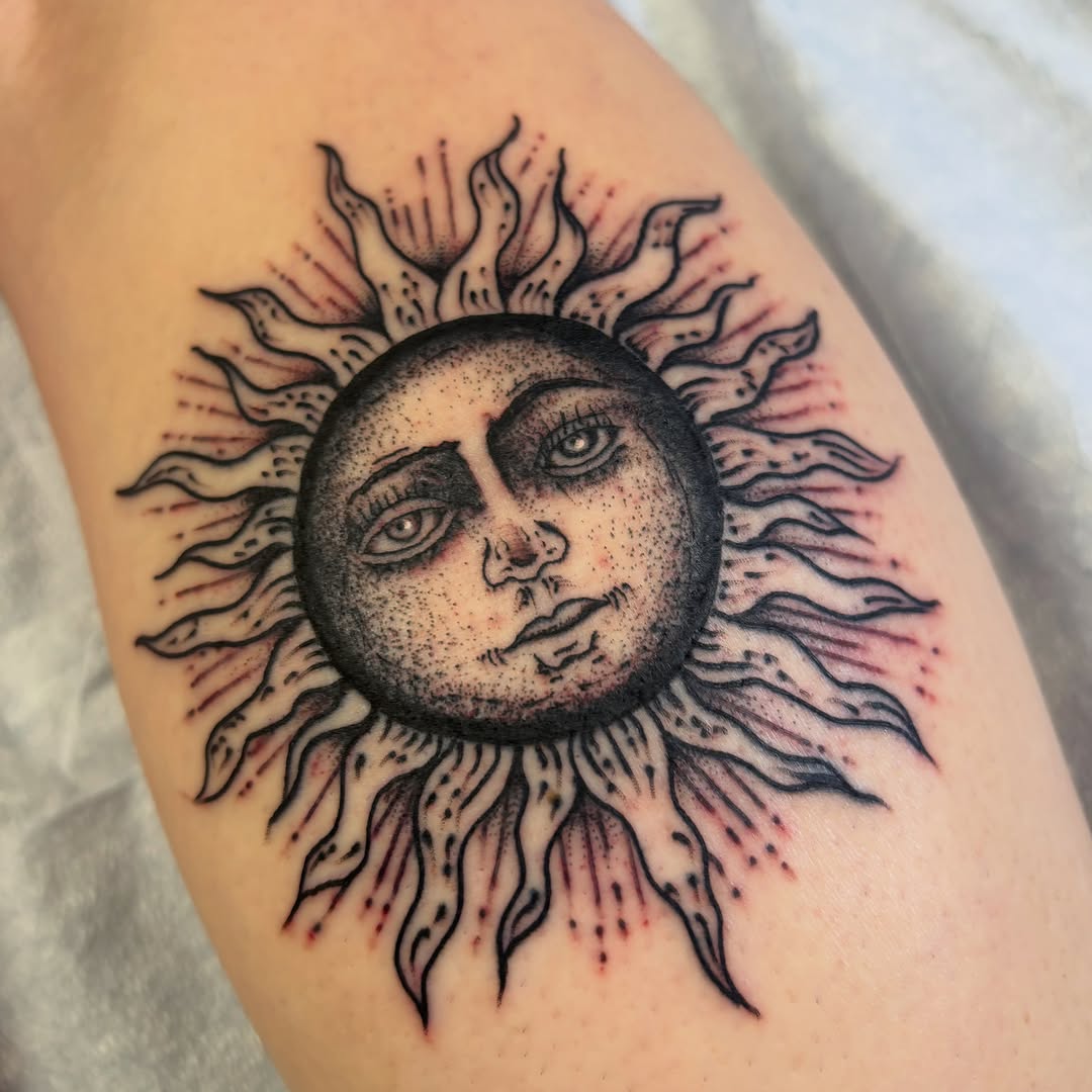 Tattoo by @thegonz541 — black_and_grey, dotwork