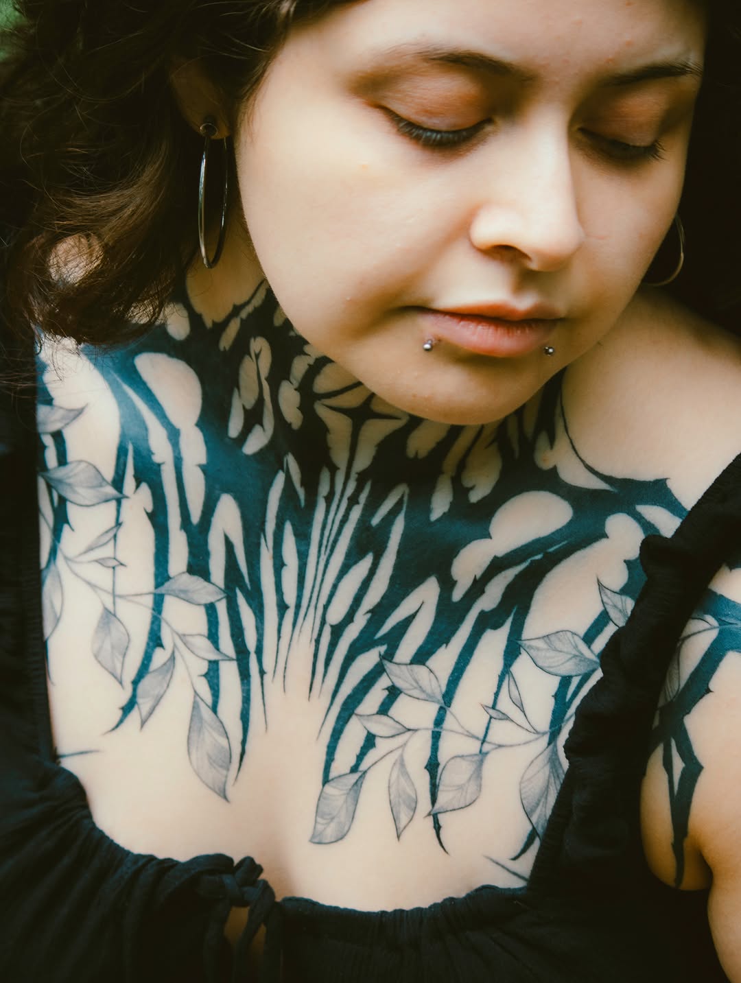 Tattoo by @alchemillia.tattoos — blackwork, illustrative