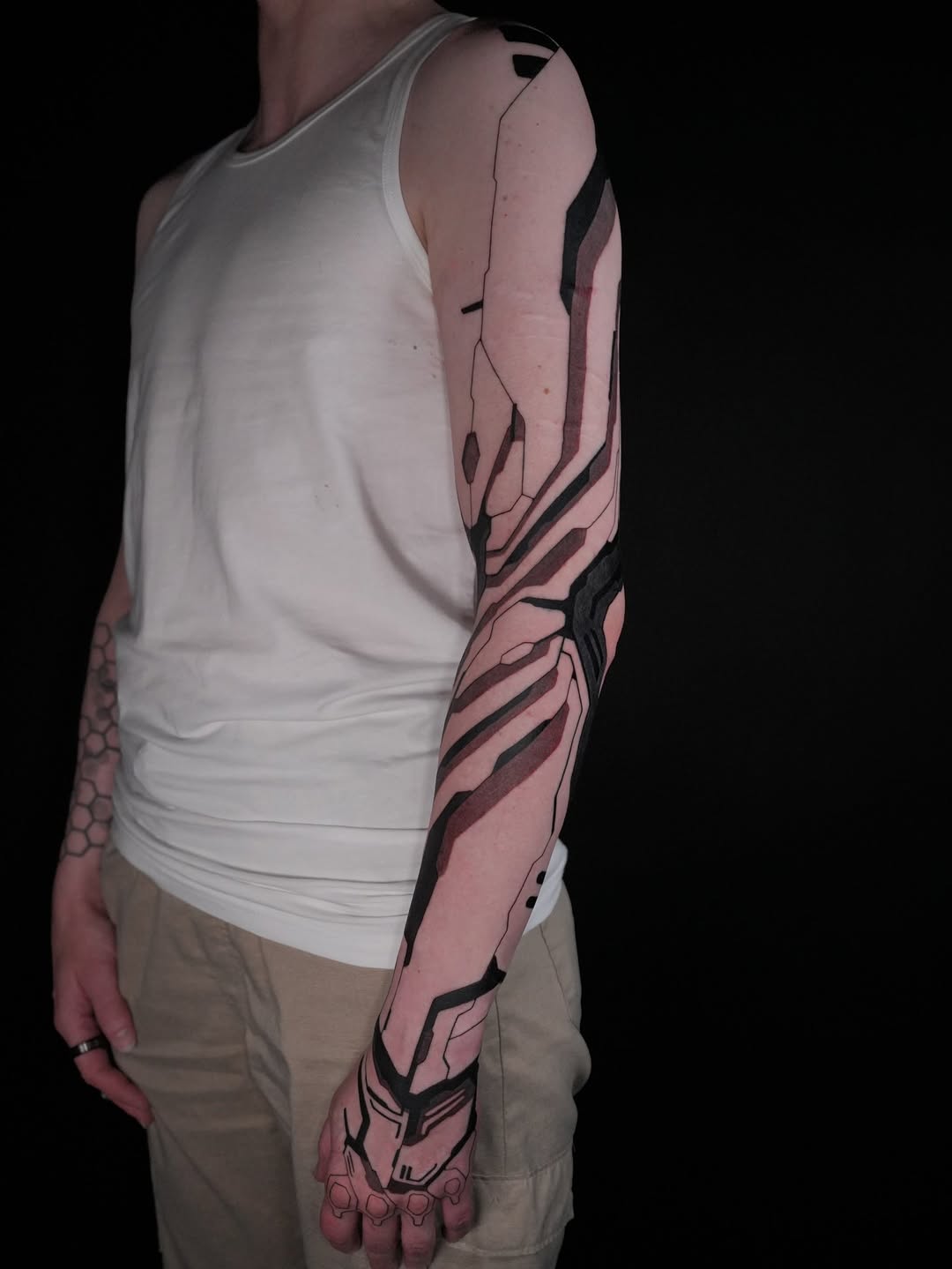 Tattoo by @cassadybell — geometric, blackwork