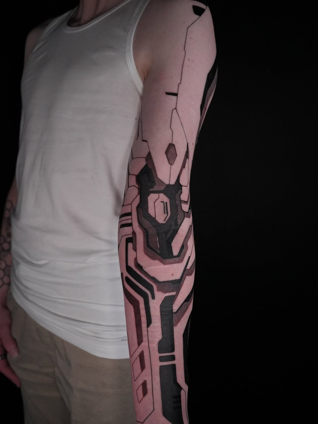 Tattoo by @cassadybell — blackwork, geometric