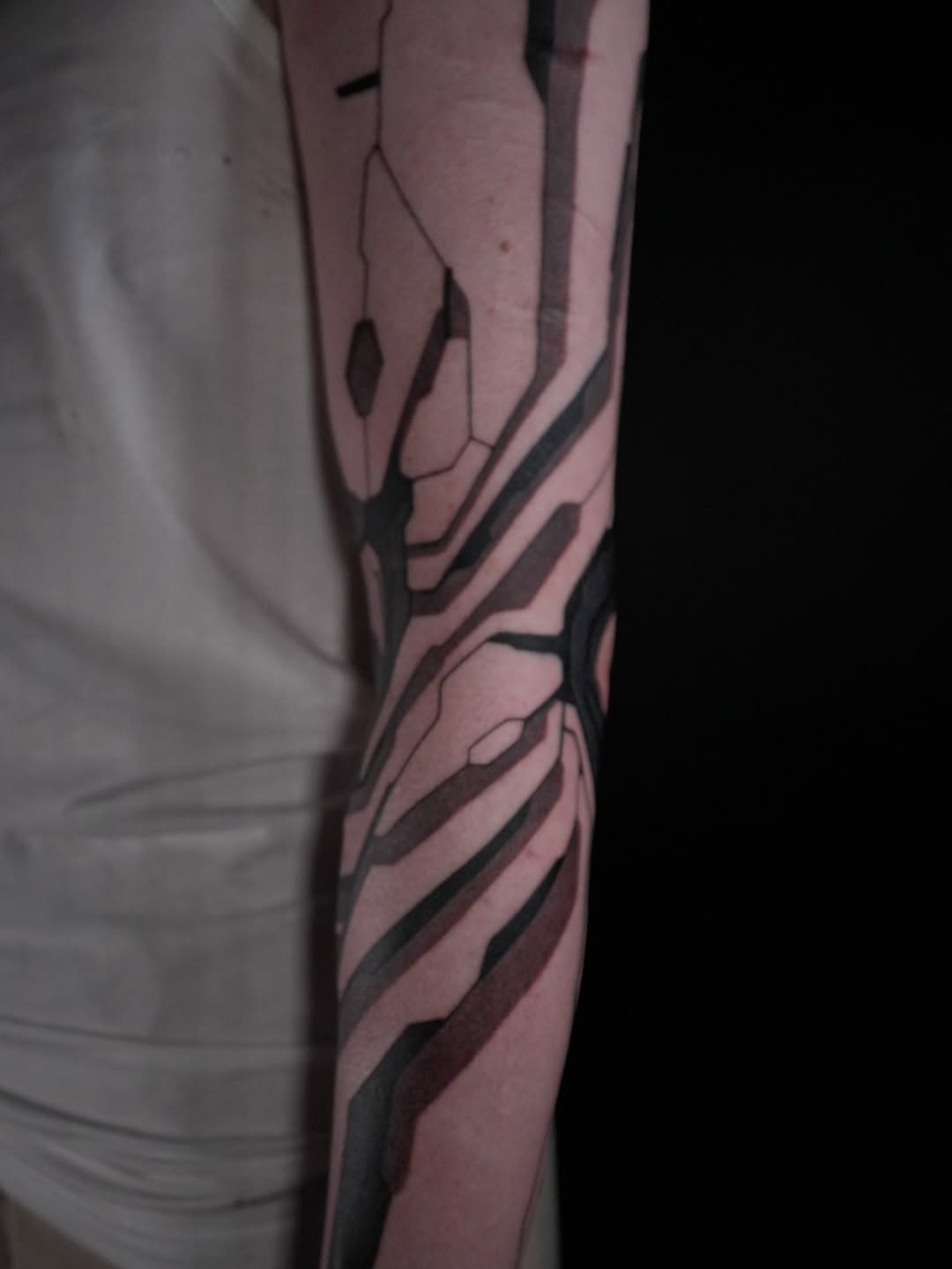 Tattoo by @cassadybell — blackwork, geometric