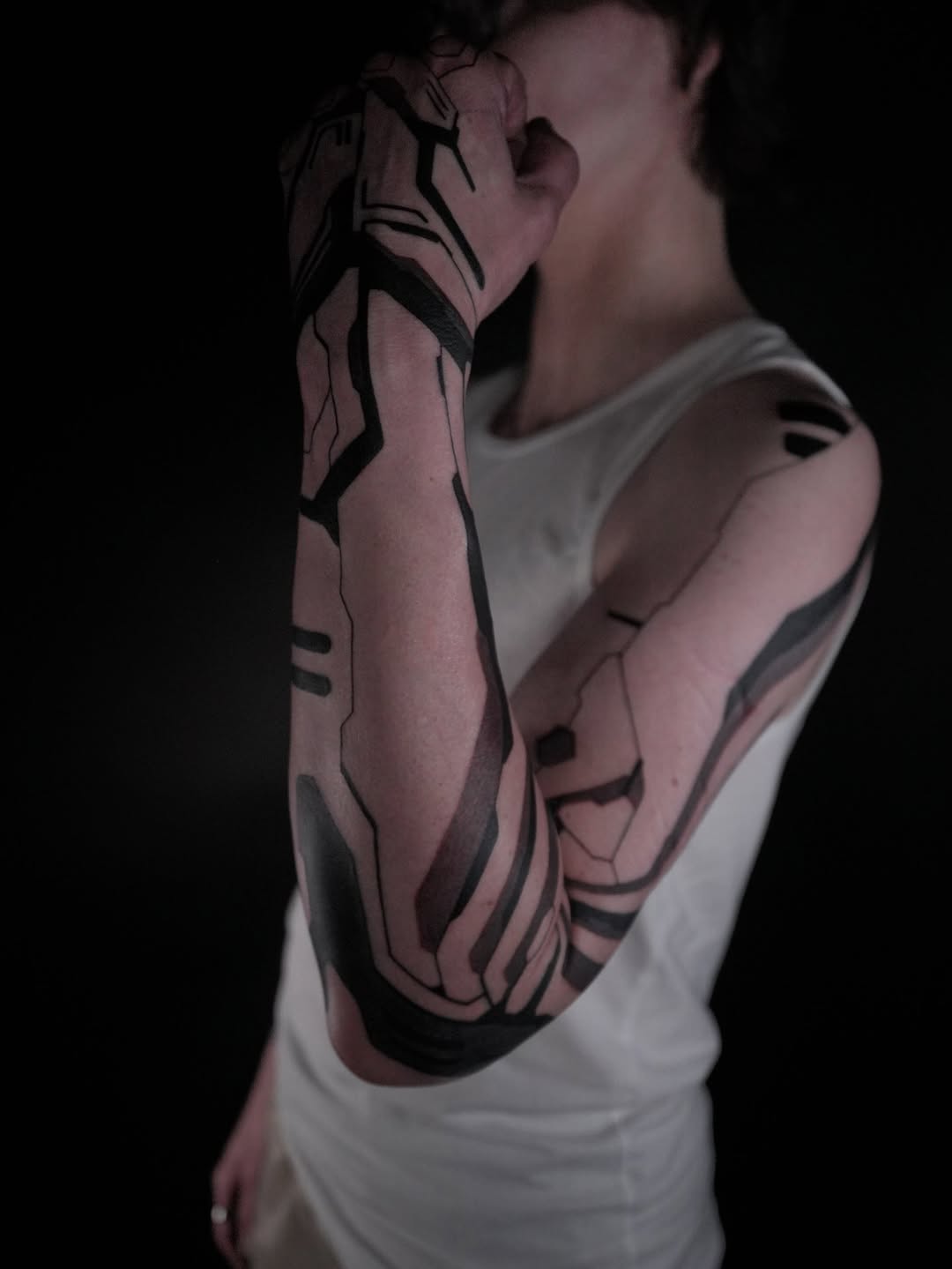 Tattoo by @cassadybell — blackwork, geometric