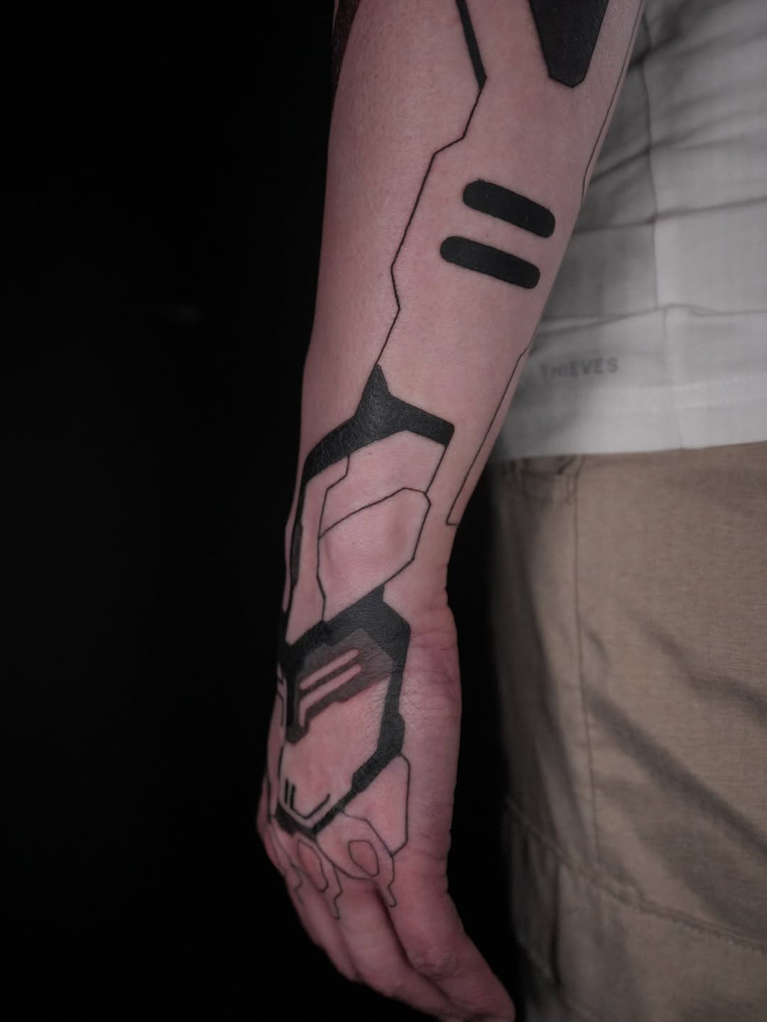 Tattoo by @cassadybell — blackwork, geometric