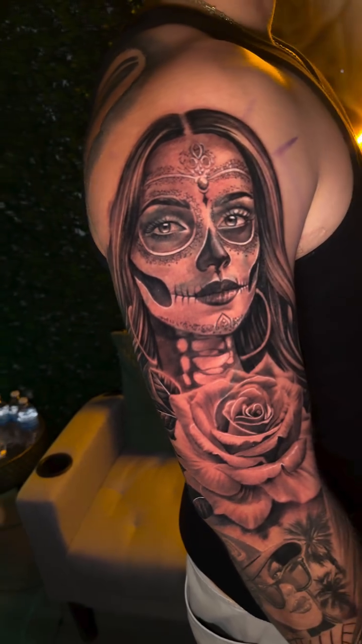 Tattoo by @jorgerosales_tattoos — realism, black_and_grey