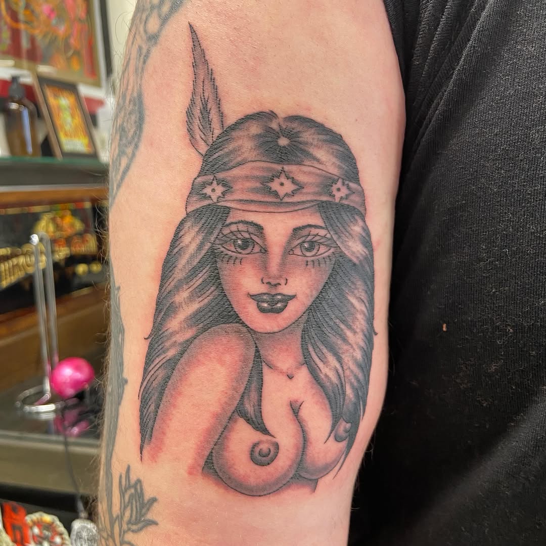 Tattoo by @noryanbaker — american_traditional, black_and_grey