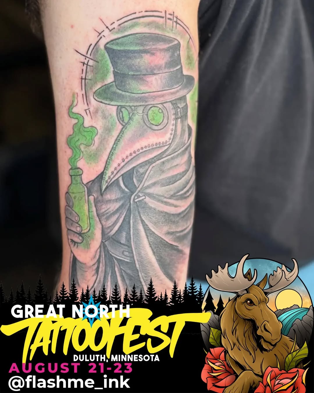 Tattoo by @flashme_ink — black_and_grey, realism