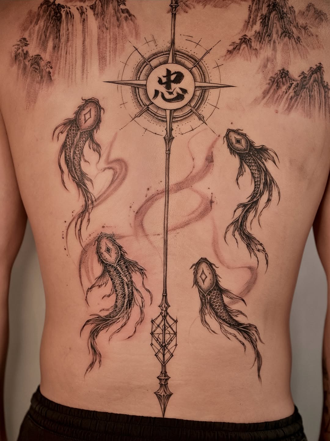 Tattoo by @d.w._modoink — black_and_grey, illustrative