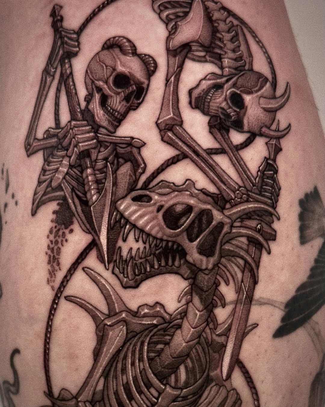 Tattoo by @wonsoong_blk — dark_realism, black_and_grey
