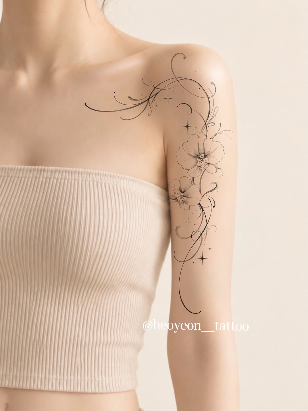 Tattoo by @heoyeon__tattoo — fine_line, ornamental