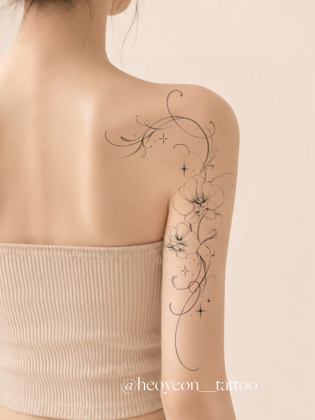 Tattoo by @heoyeon__tattoo — fine_line, ornamental