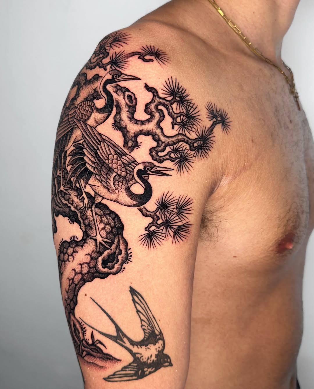 Tattoo by @jae_tatt — japanese_irezumi, black_and_grey