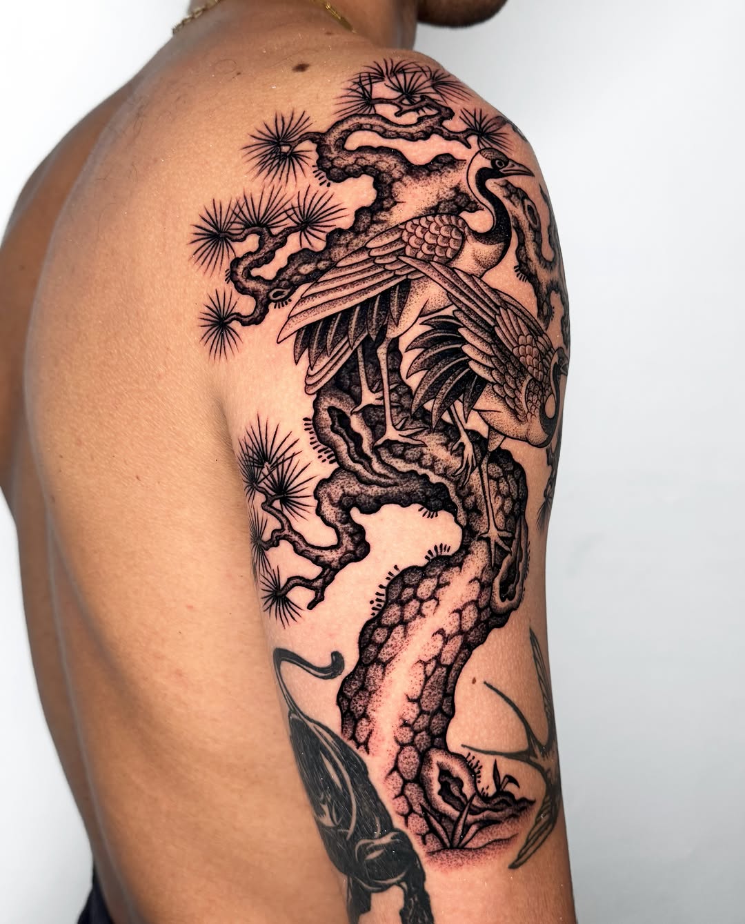 Tattoo by @jae_tatt — japanese_irezumi, black_and_grey