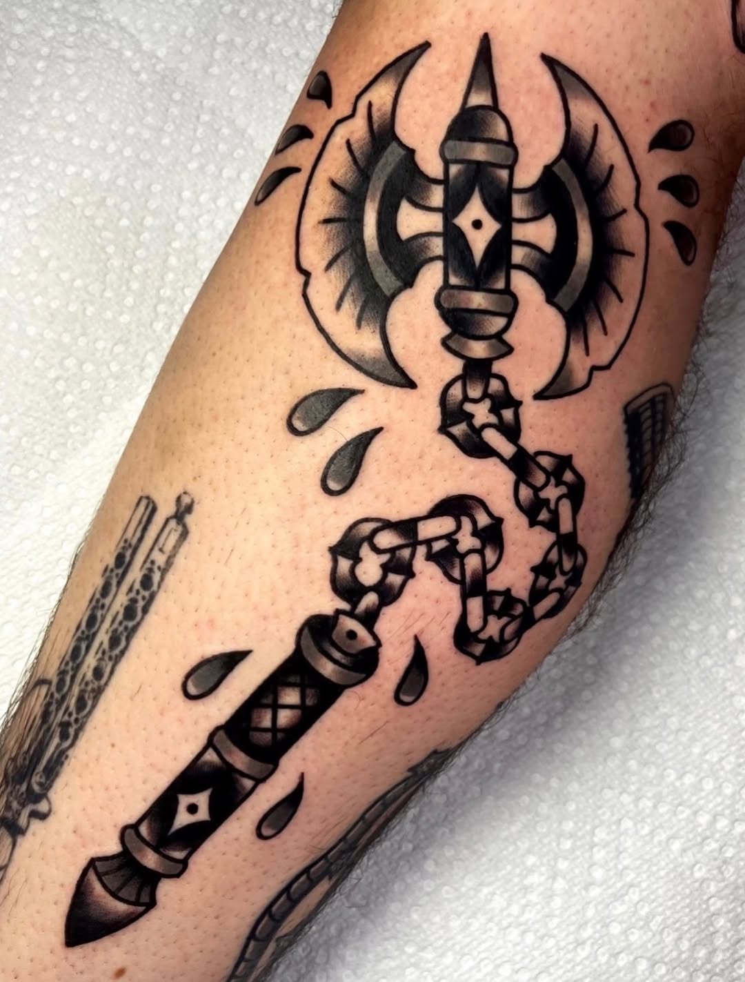 Tattoo by @anchoredaweightattoo — american_traditional