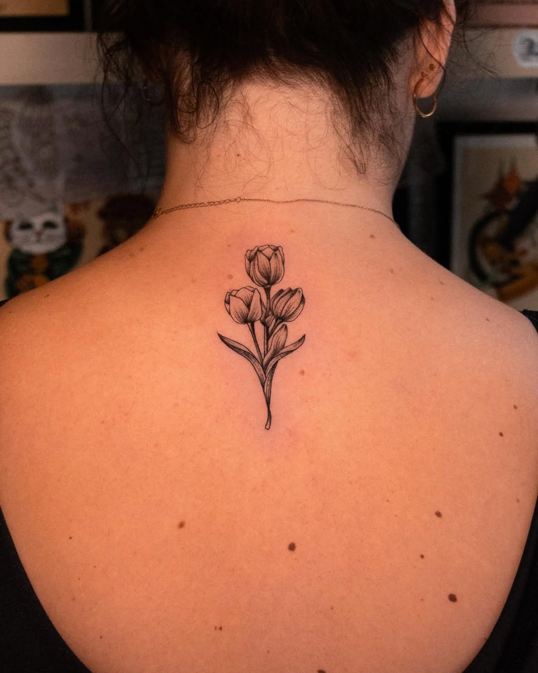Tattoo by @julinestattoo — fine_line, black_and_grey