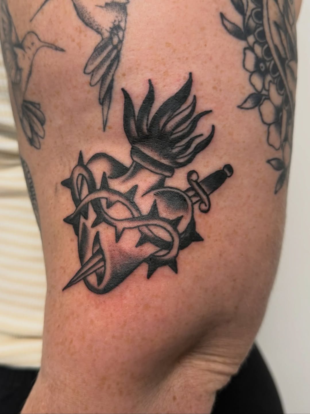 Tattoo by @bridgetsmithtattoos — american_traditional, black_and_grey