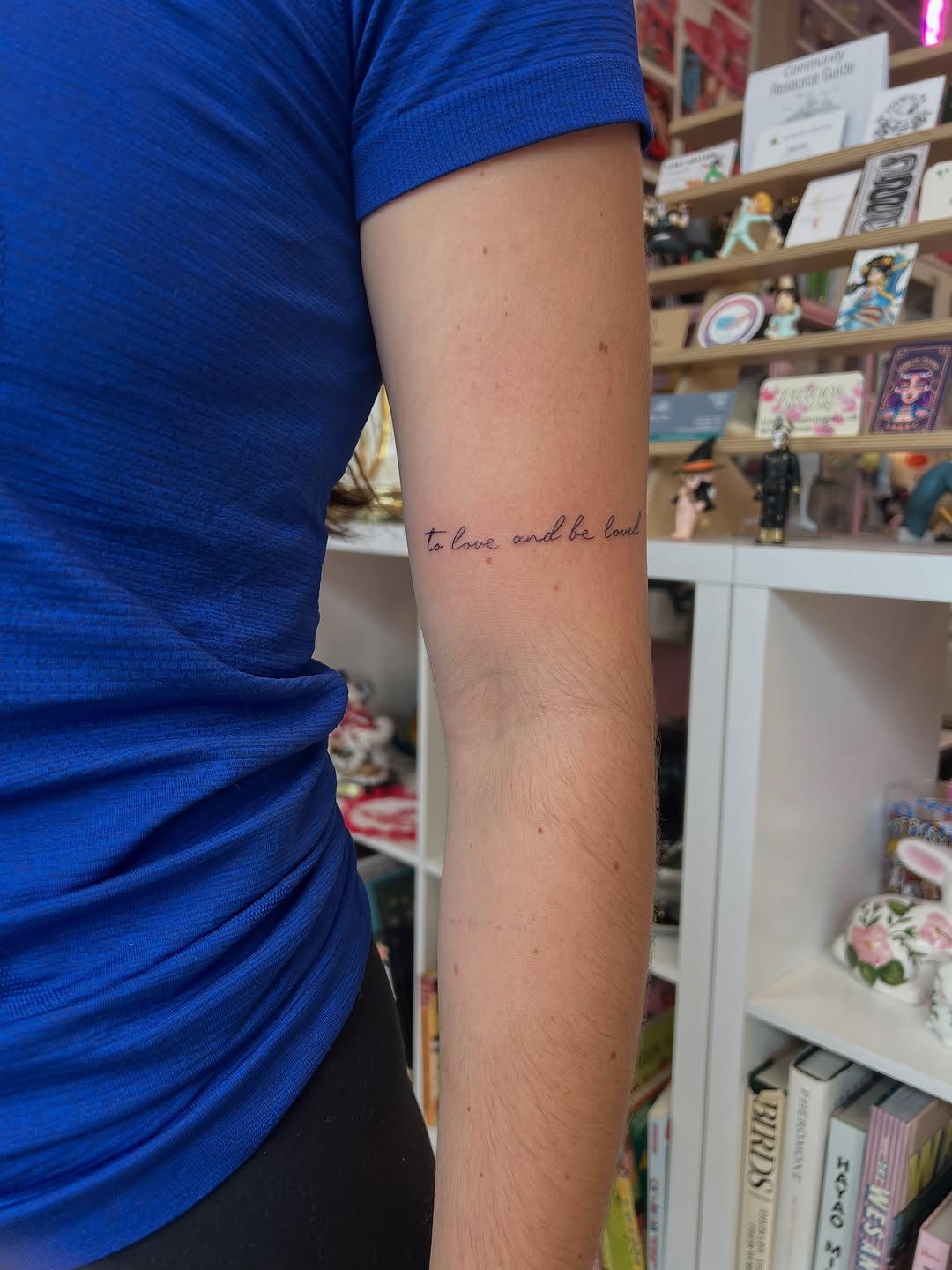 Tattoo by @divagirl_superstar — lettering_script, fine_line