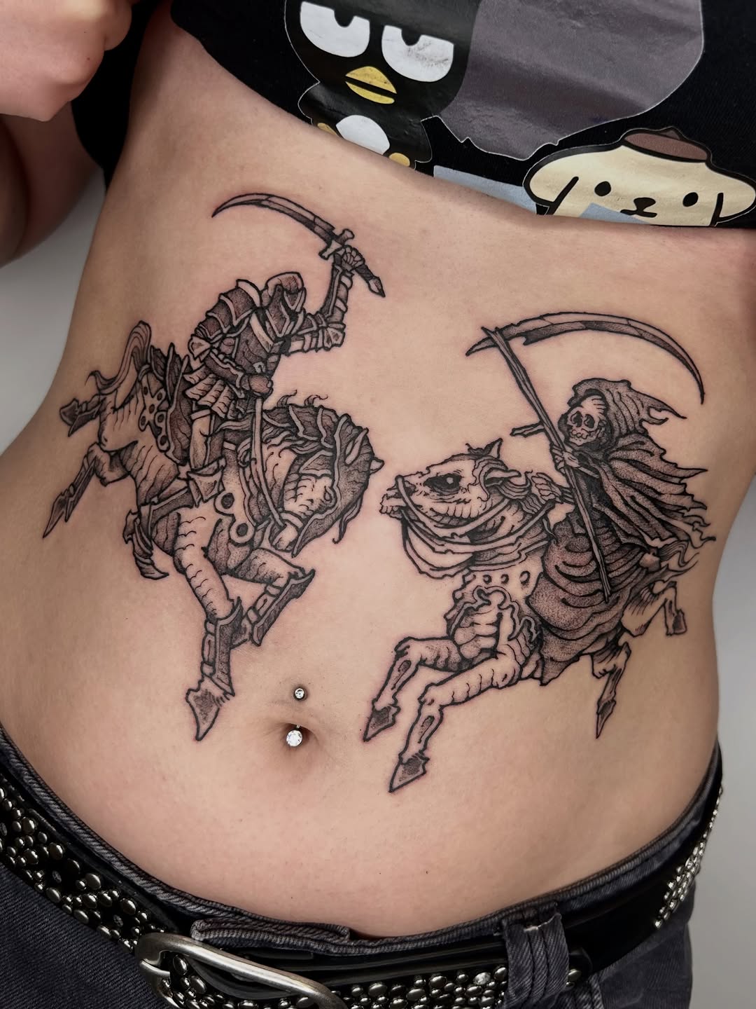 Tattoo by @da.voide_tattoo — black_and_grey, dark_realism
