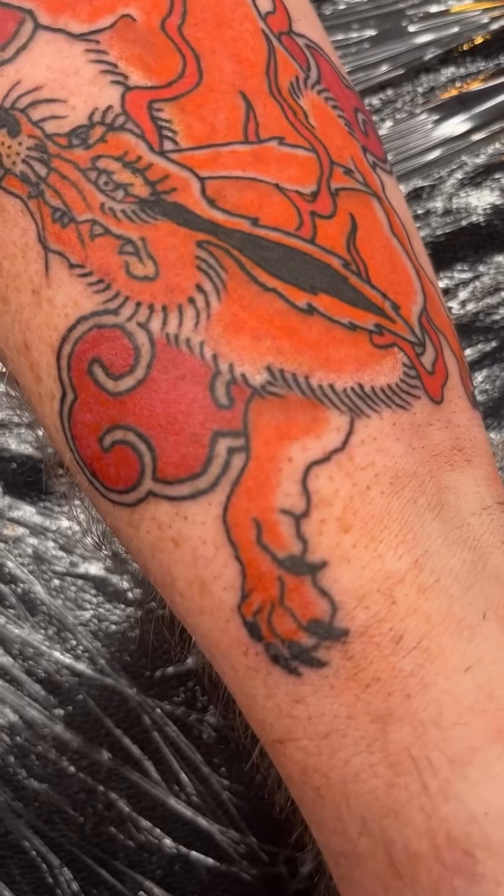 Tattoo by @ghost_world_studios — anime, black_and_grey