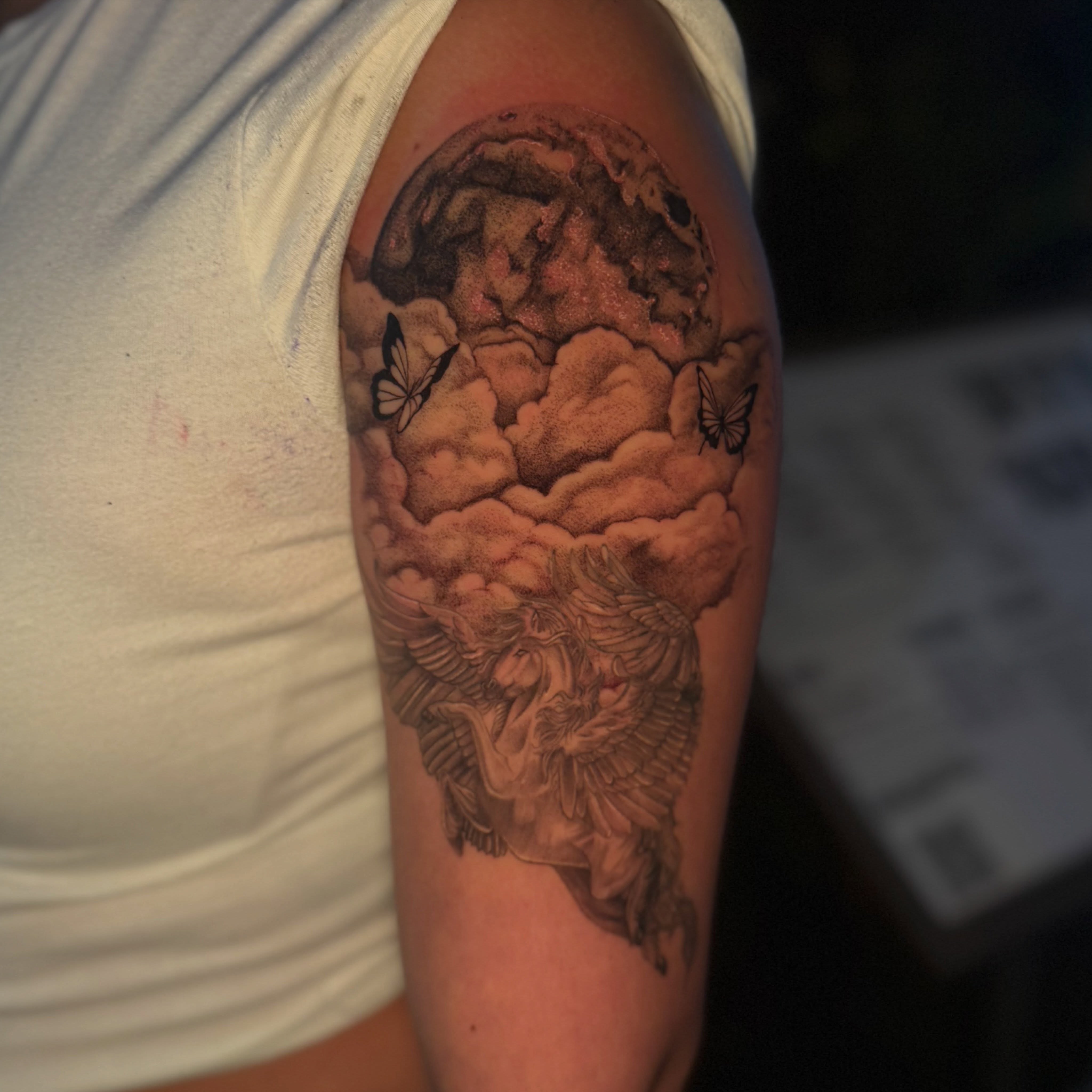 Tattoo by @hafutattoo β realism, black_and_grey