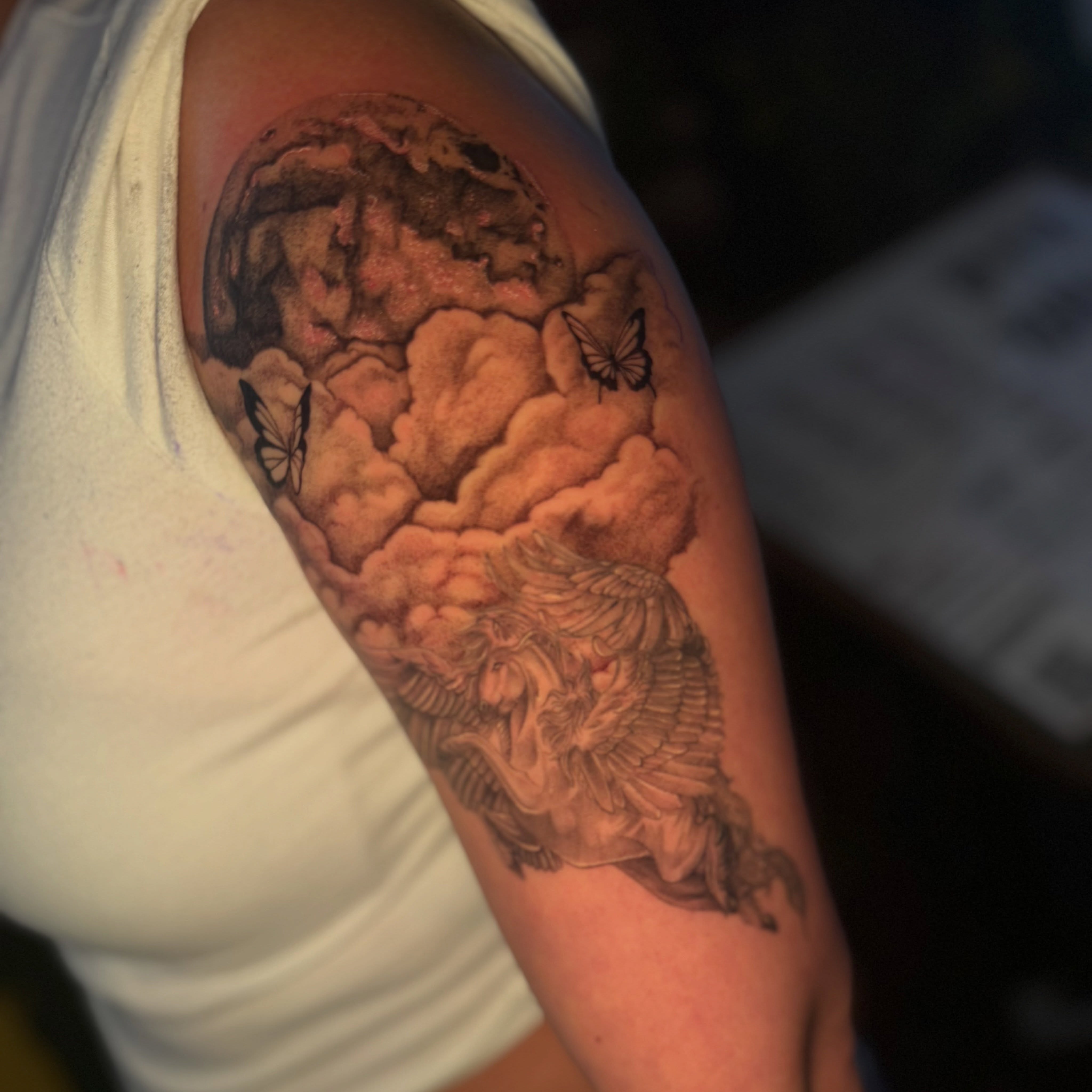 Tattoo by @hafutattoo β realism, black_and_grey