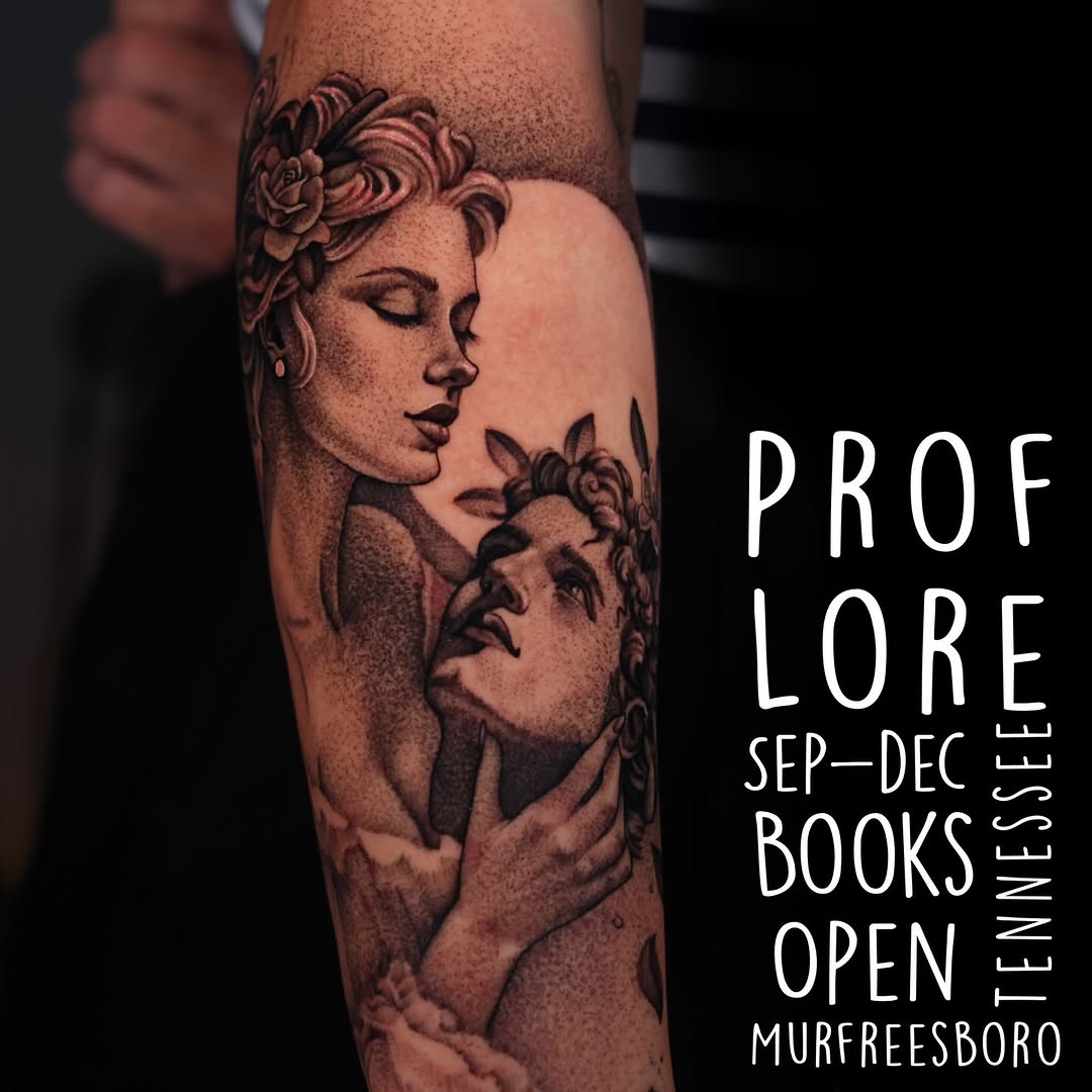 Tattoo by @professor.lore — black_and_grey, realism