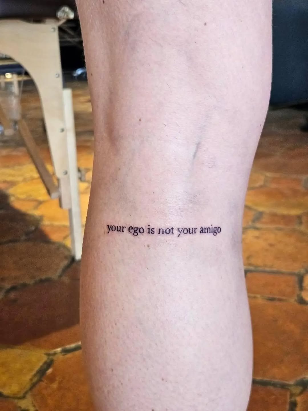 Tattoo by @neonmoonink — lettering_script, fine_line
