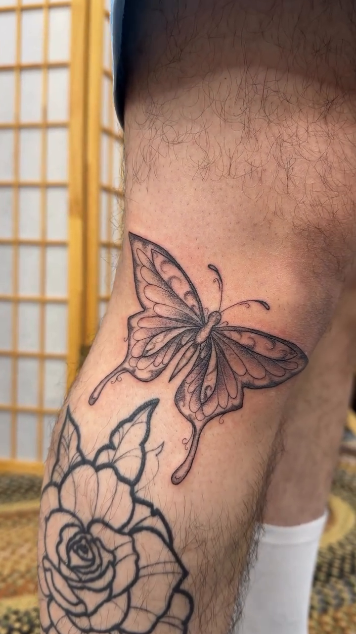 Tattoo by @tori_tattooz β fine_line, black_and_grey