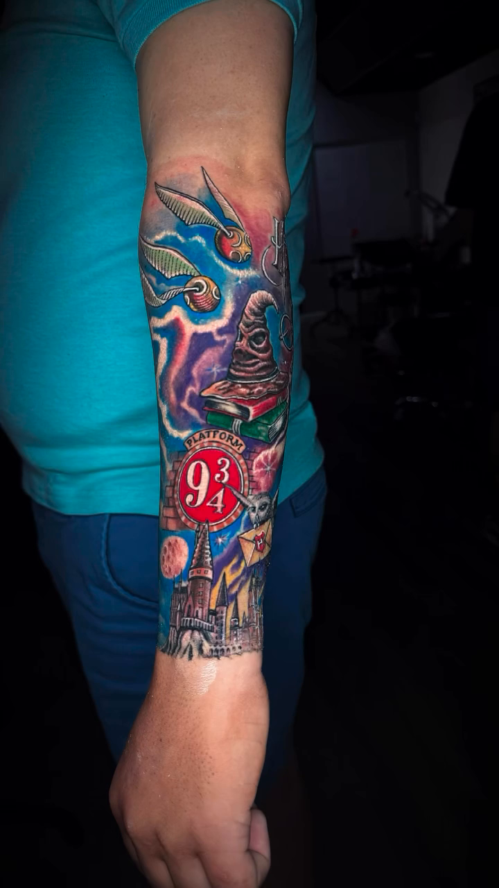 Tattoo by @davidsontattoortg — neo_traditional, anime