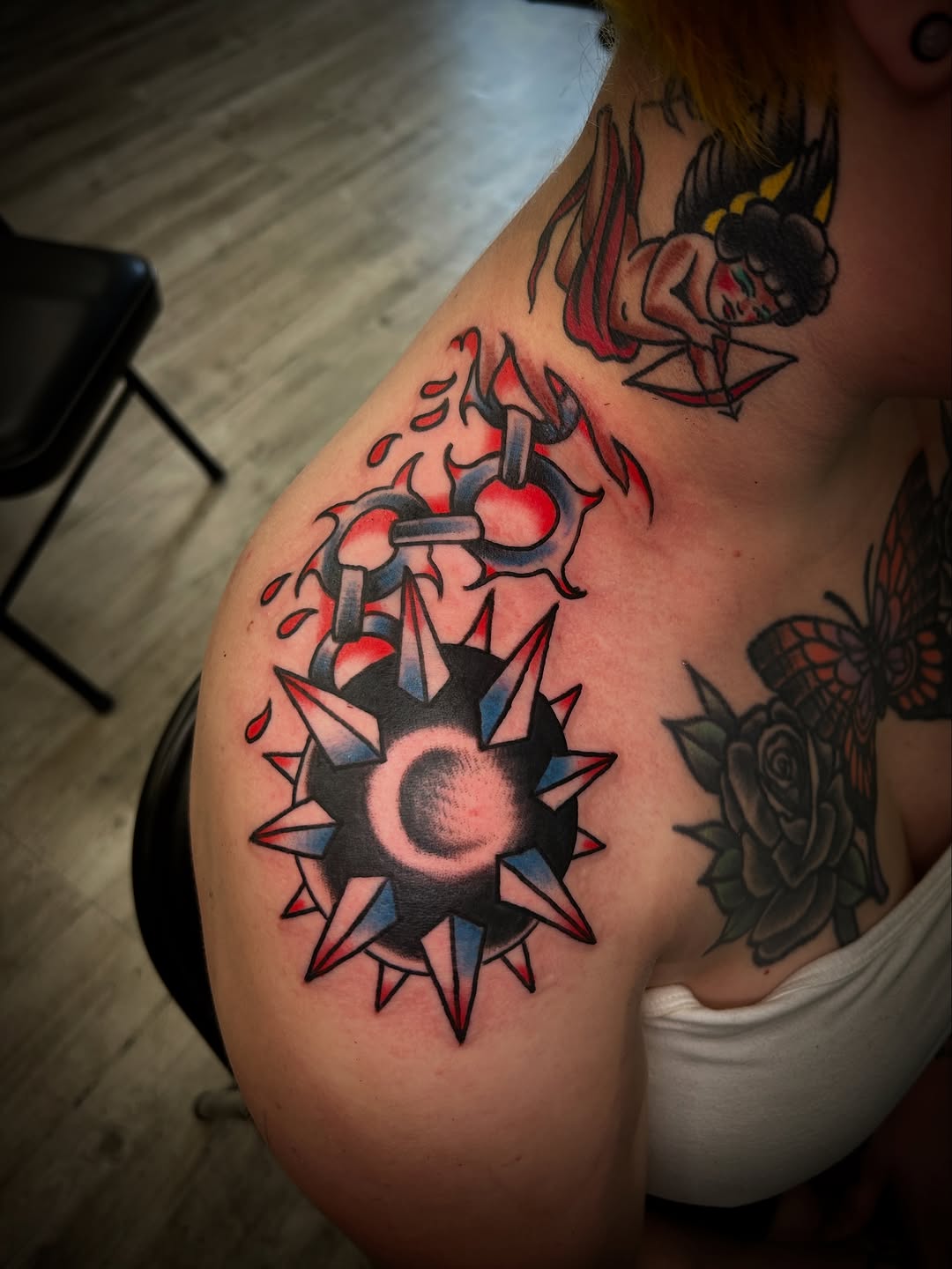 Tattoo by @ericcaudilltattoo — american_traditional, neo_traditional