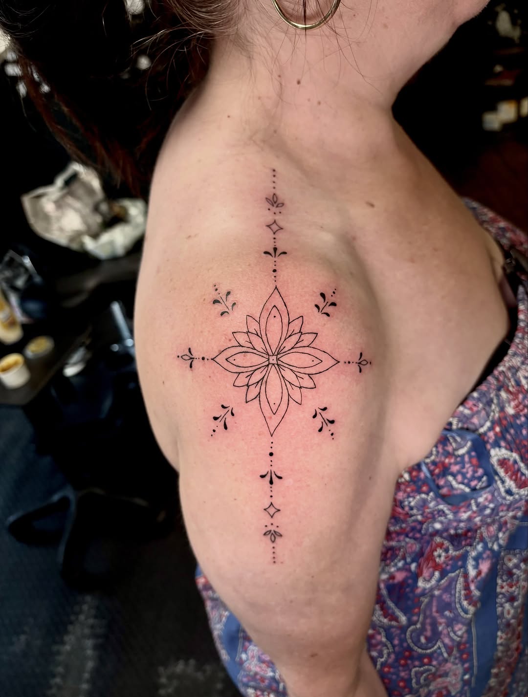Tattoo by @lucyhtattoo โ fine_line, dotwork