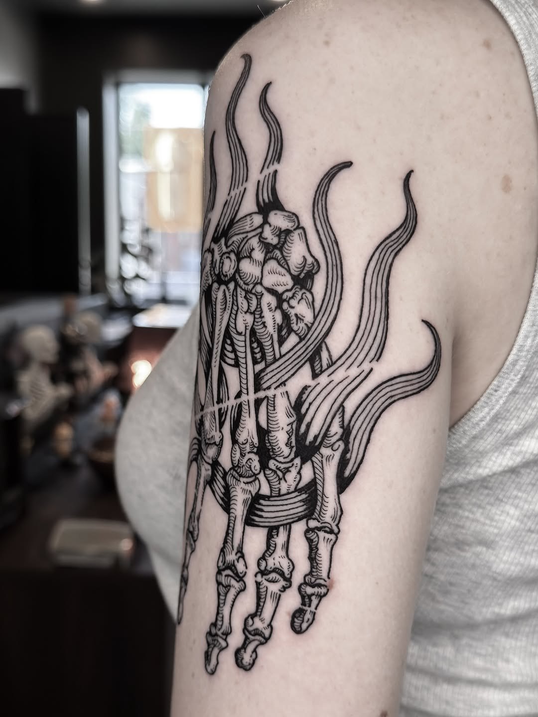Tattoo by @dokk_vintage — black_and_grey, realism