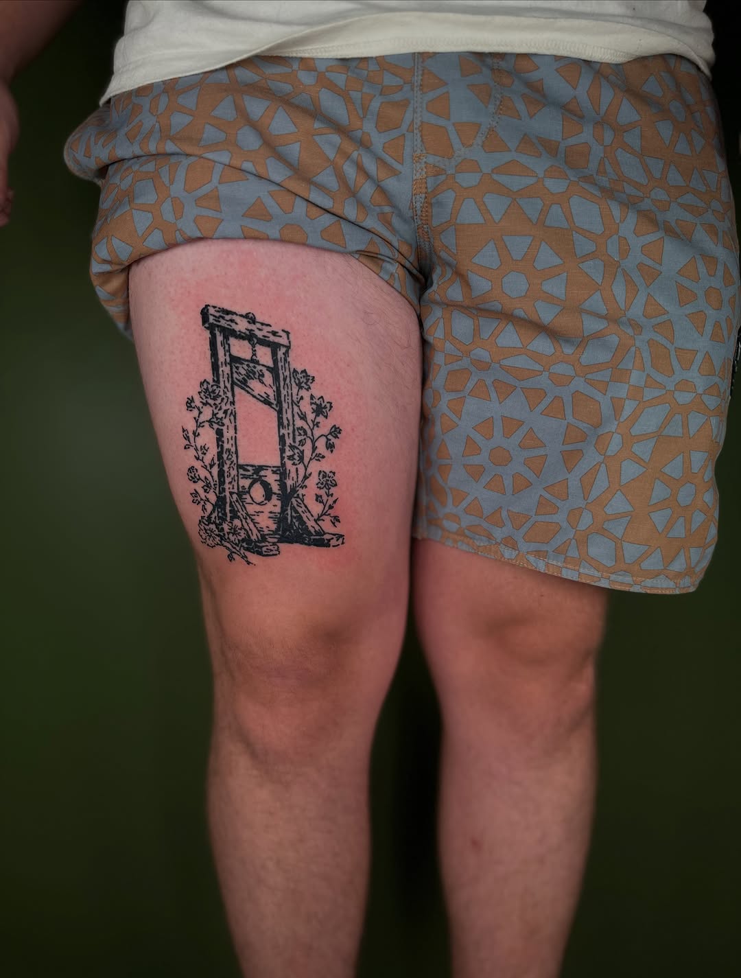 Tattoo by @tapiotats — blackwork, illustrative