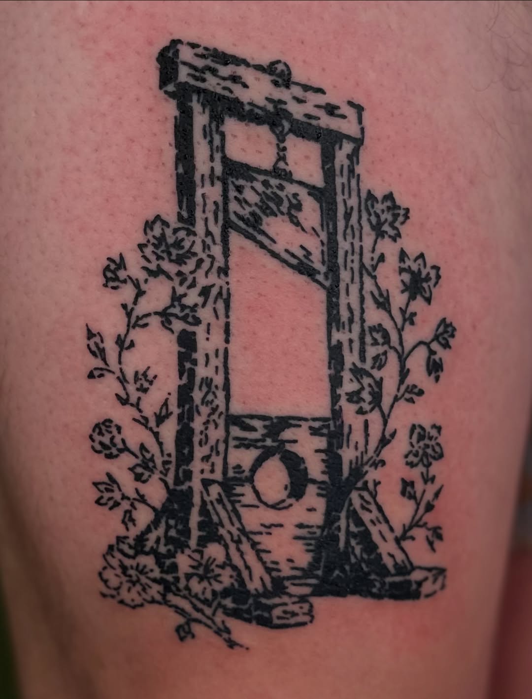 Tattoo by @tapiotats — blackwork, illustrative