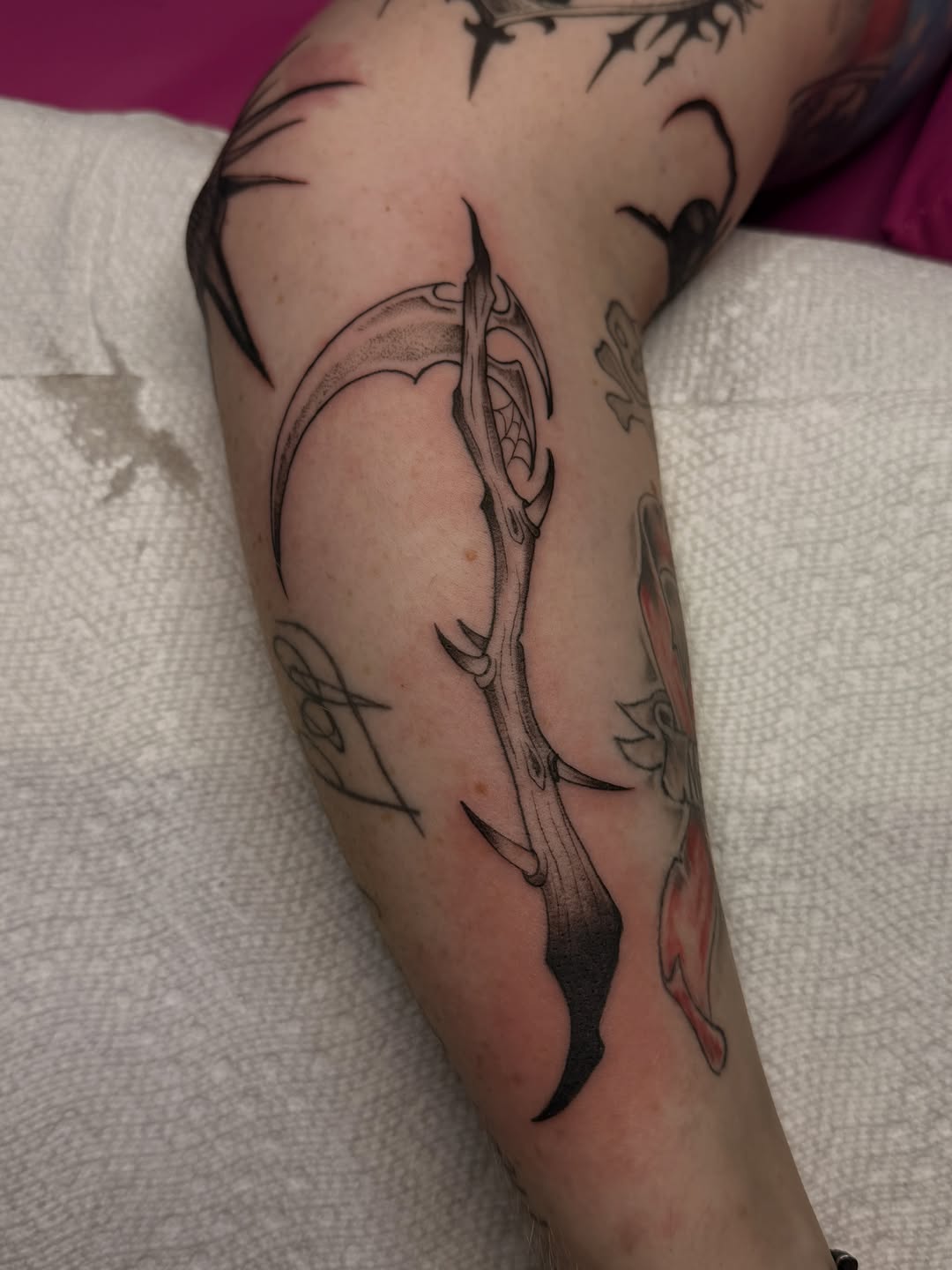 Tattoo by @maisontheprofessional — dark_realism, blackwork
