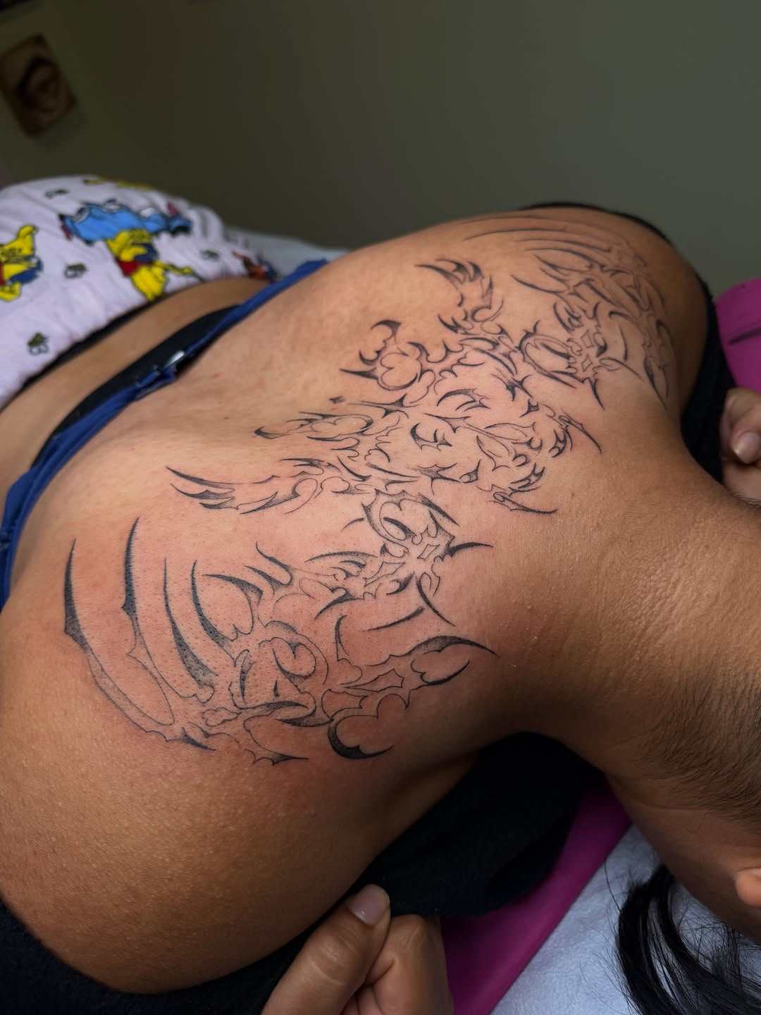 Tattoo by @maisontheprofessional — blackwork, tribal