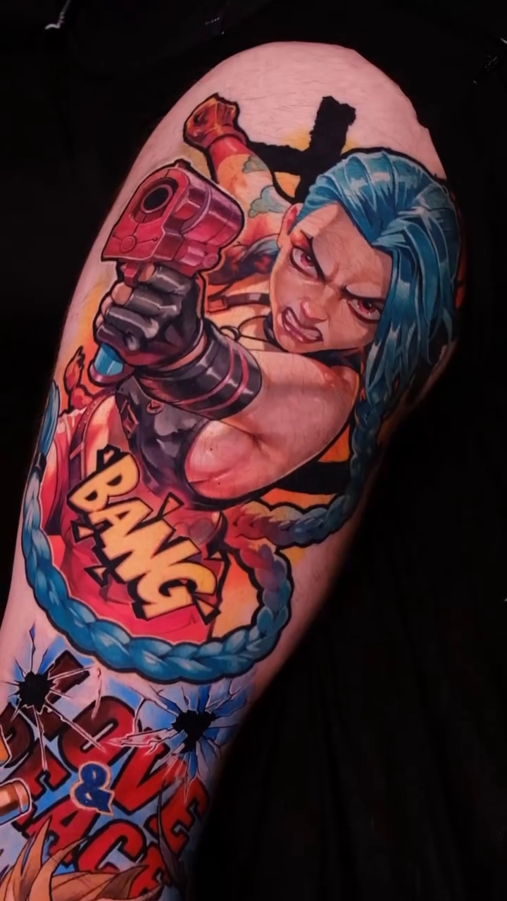 Tattoo by @harleytattooartist β new_school, anime