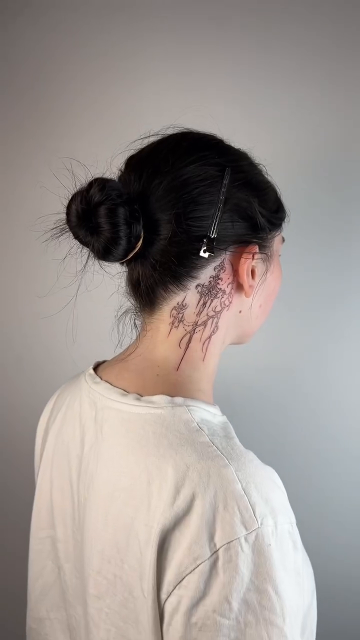 Tattoo by @kalambur.tattoo — fine_line, black_and_grey