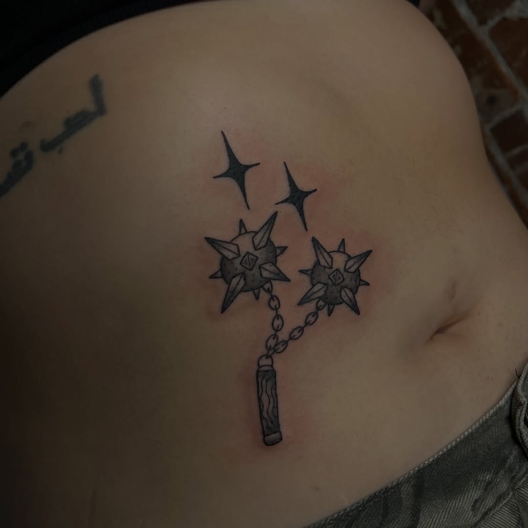 Tattoo by @lyvia.tattoo — black_and_grey, fine_line