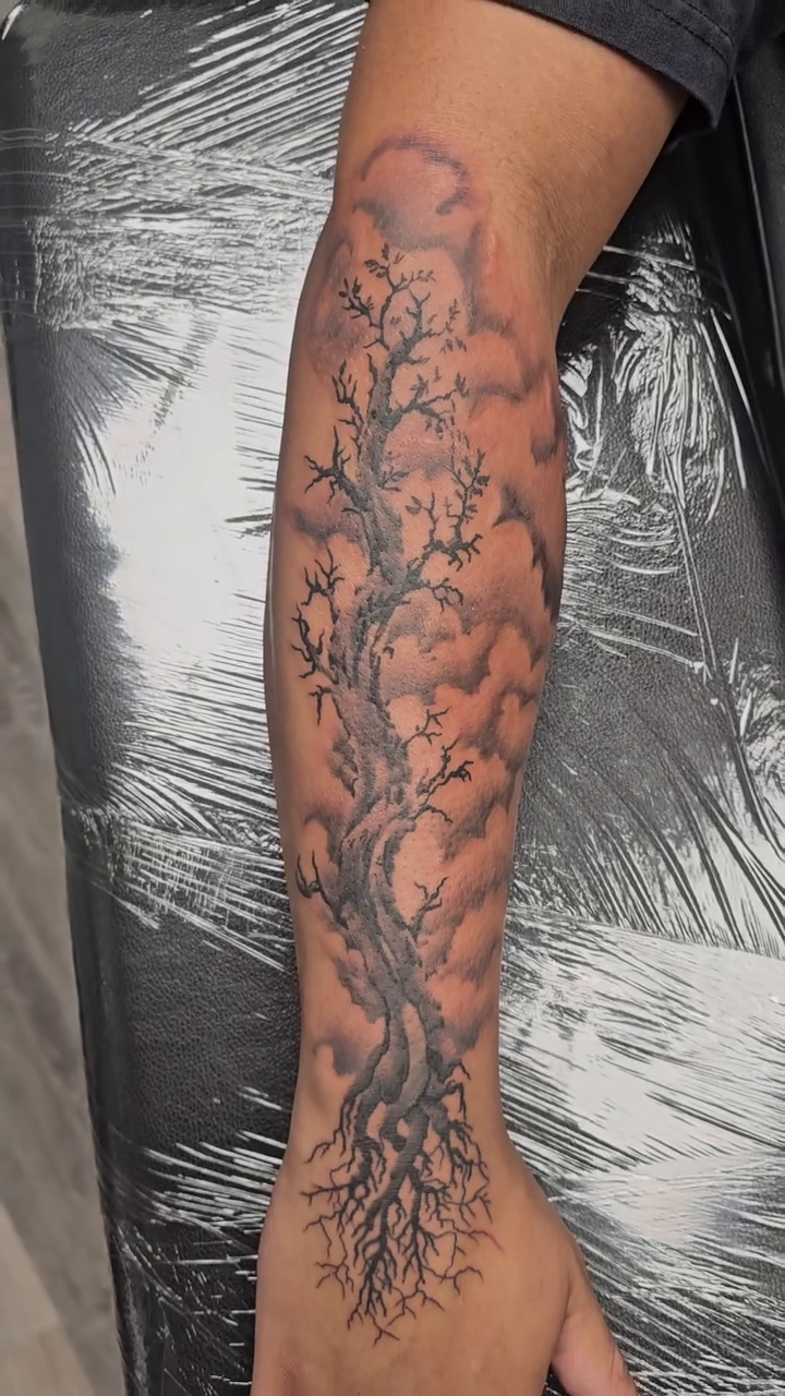 Tattoo by @johnniericotattoos — black_and_grey, realism