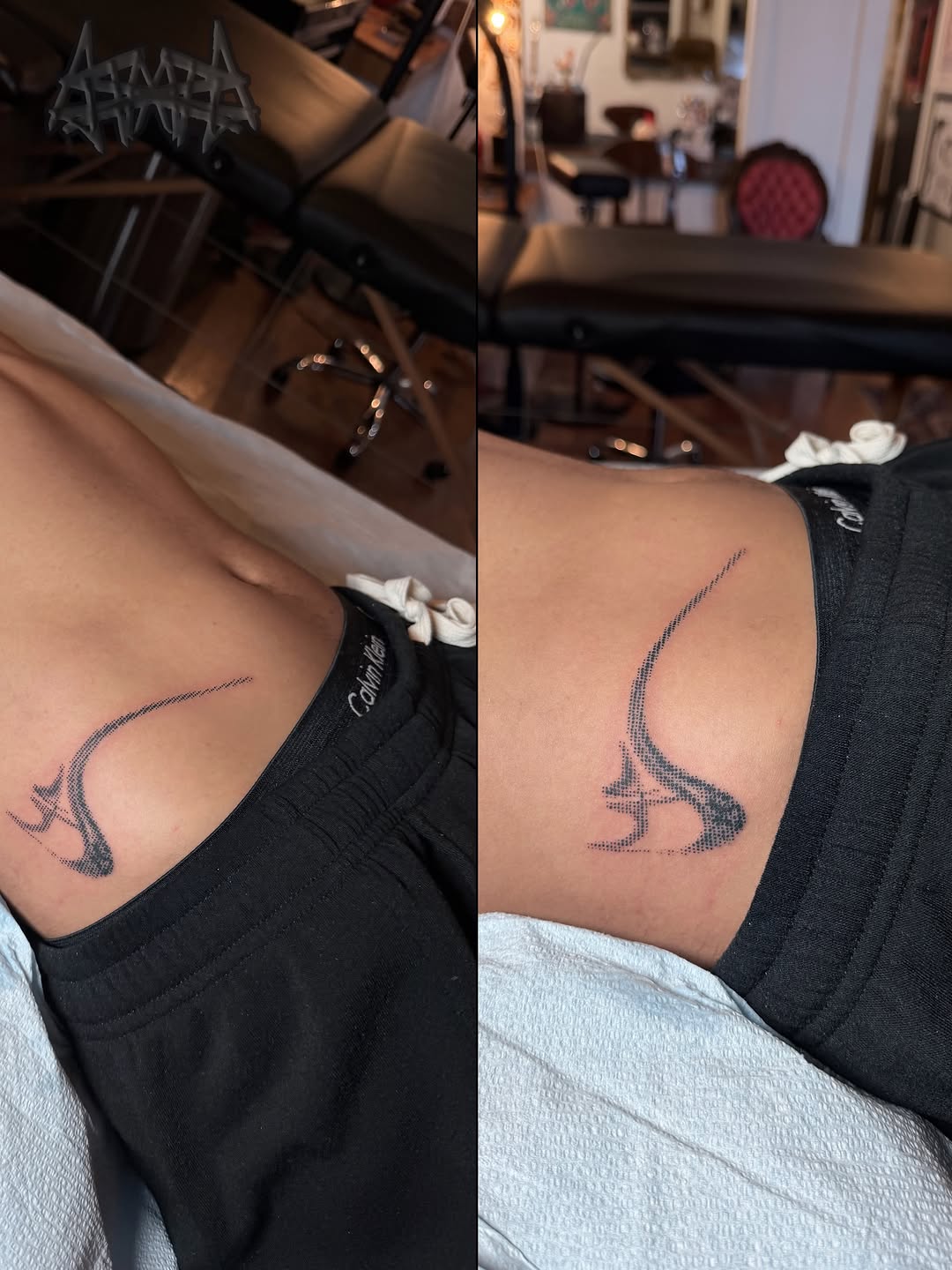 Tattoo by @harrykenchington — dotwork, geometric