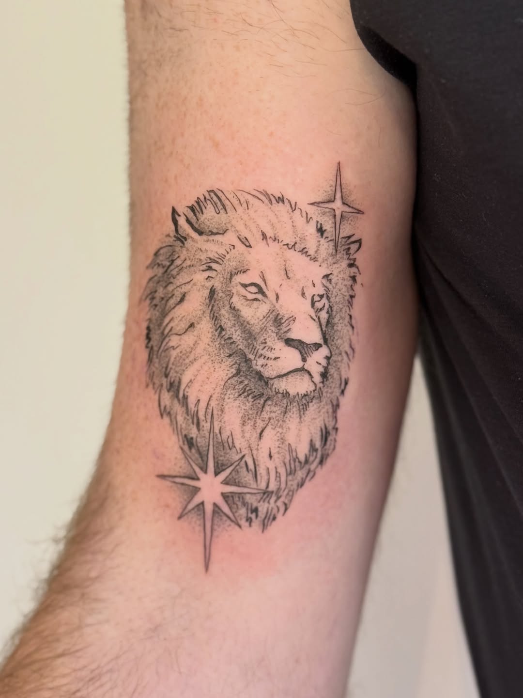 Tattoo by @tattoo.meg — black_and_grey, dotwork