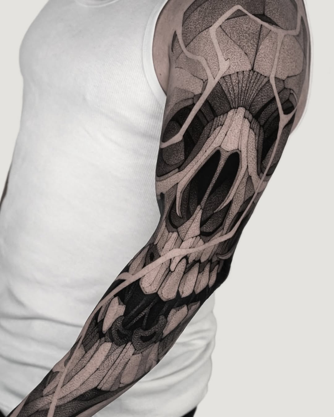 Tattoo by @maxwelllacroix — dotwork, geometric