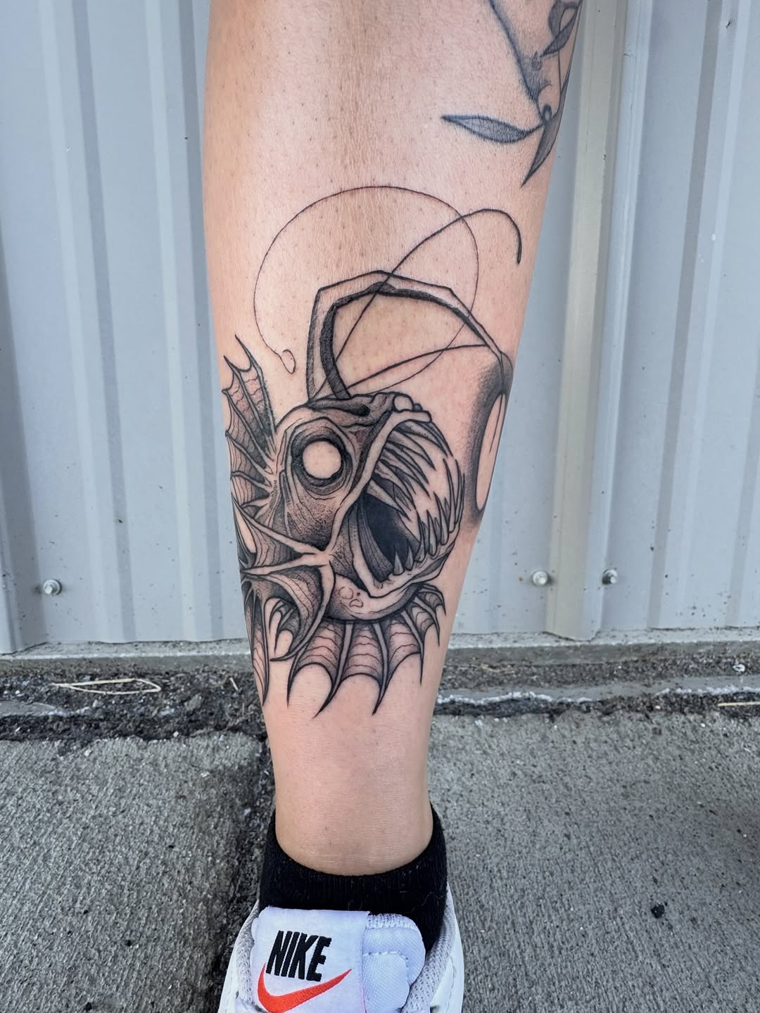 Tattoo by @gatorgirltattoo — black_and_grey, dark_realism